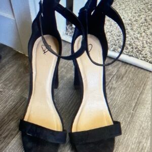 Windsor Black Strappy Heels